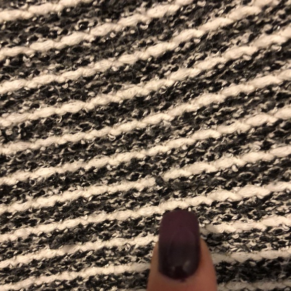 Anthropologie Deletta large Textured Striped Sweater side snaps - Picture 10 of 14